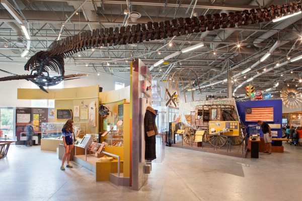 Indoor exhibit at Fort Collins Museum of Discovery