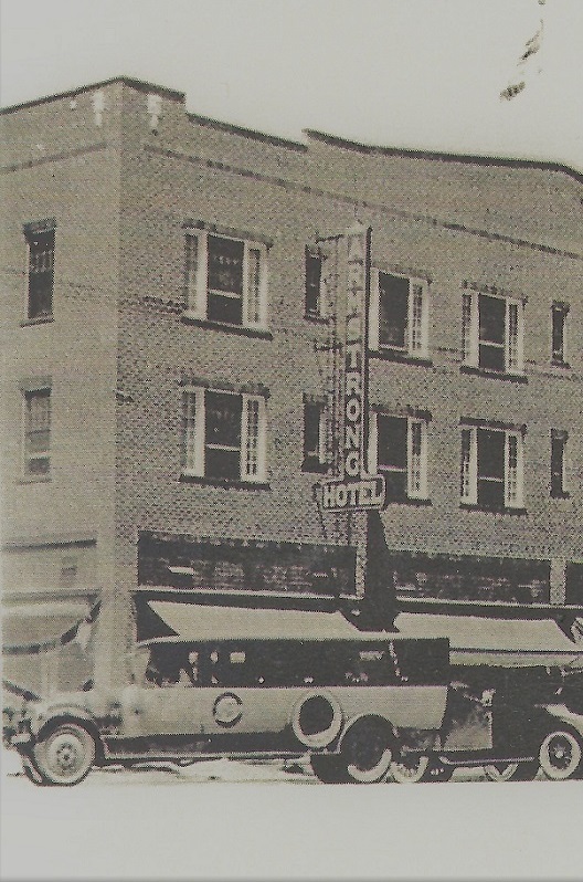 Historic Image of Exterior of Armstrong Hotel