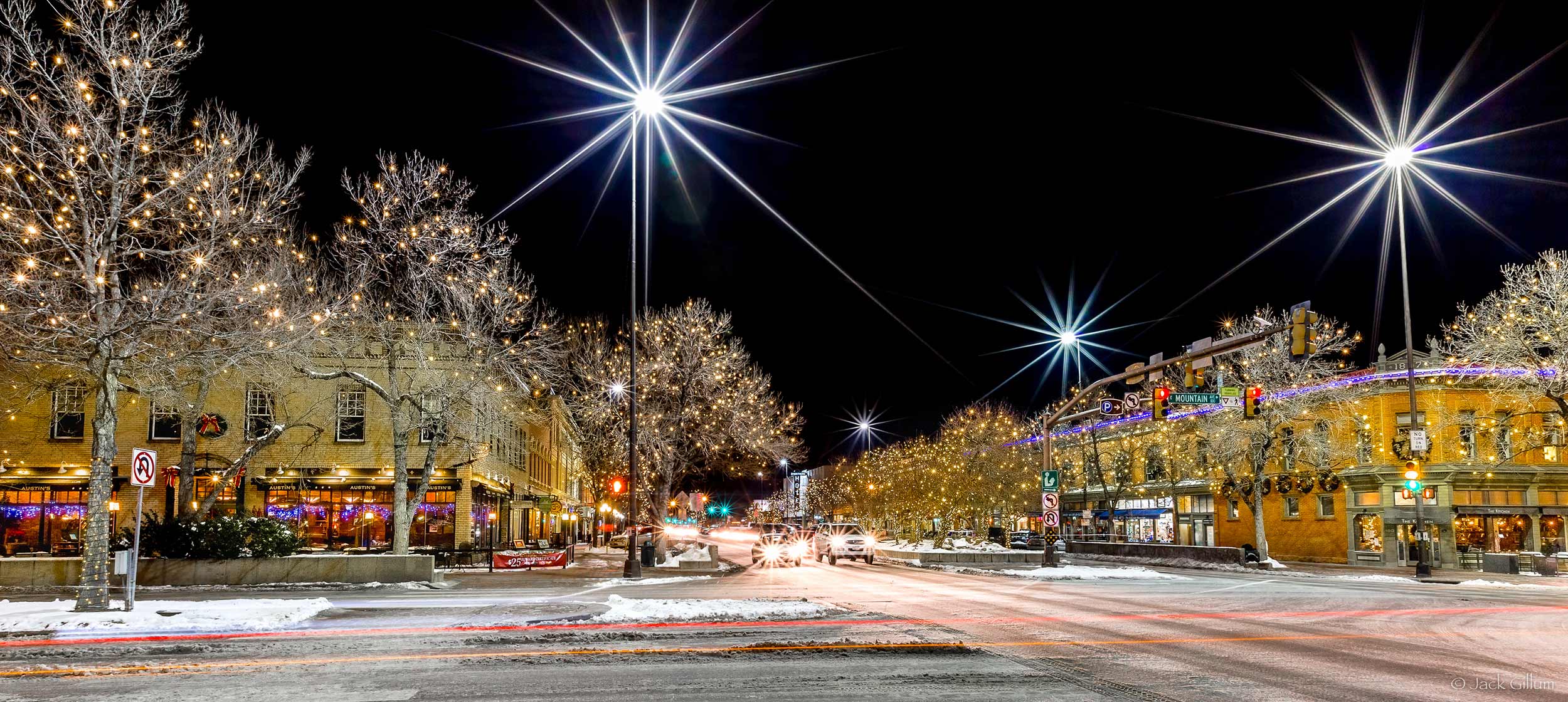 Fort Collins Holiday Lights Downtown